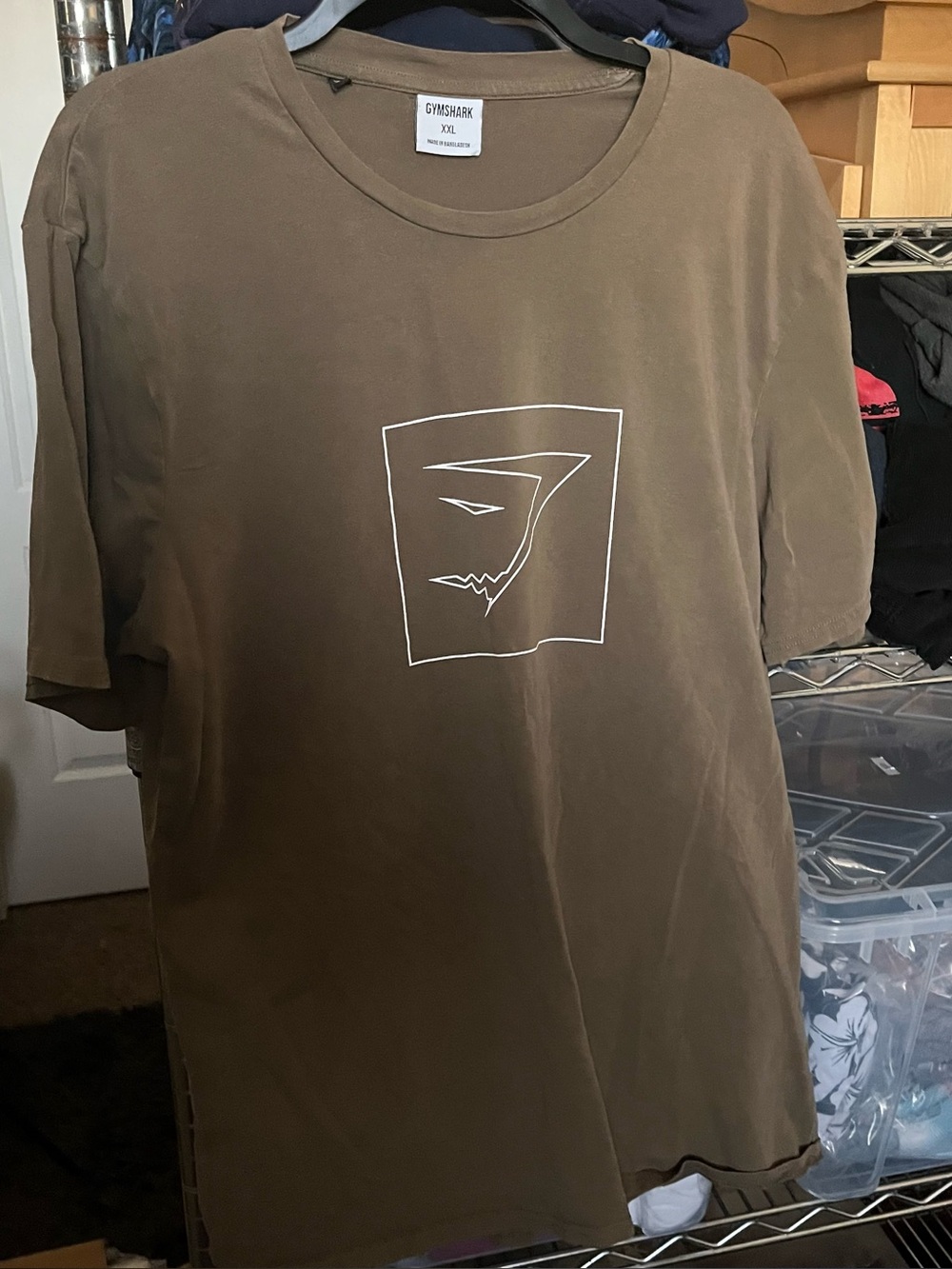 Gymshark brown t-shirt Size XXL #fitness #gymwear